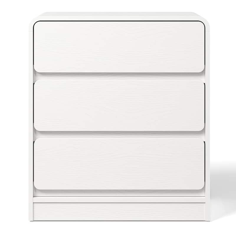 Modern Storage 3-Drawer Nightstand for Bedroom, Nursery, Living Room