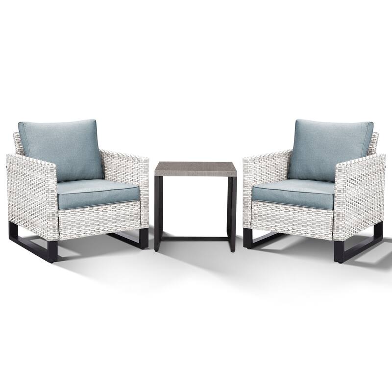 Outdoor Chairs Coffee Table Patio Chairs with Deep Seating