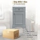 preview thumbnail 7 of 18, GDFStudio - Lisa 20" Bathroom Vanity with Ceramic Sink, Soft-Close Door & Storage Rack