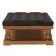 preview thumbnail 21 of 24, Knightsbridge Linen Baluster Coffee Table Ottoman by iNSPIRE Q Artisan
