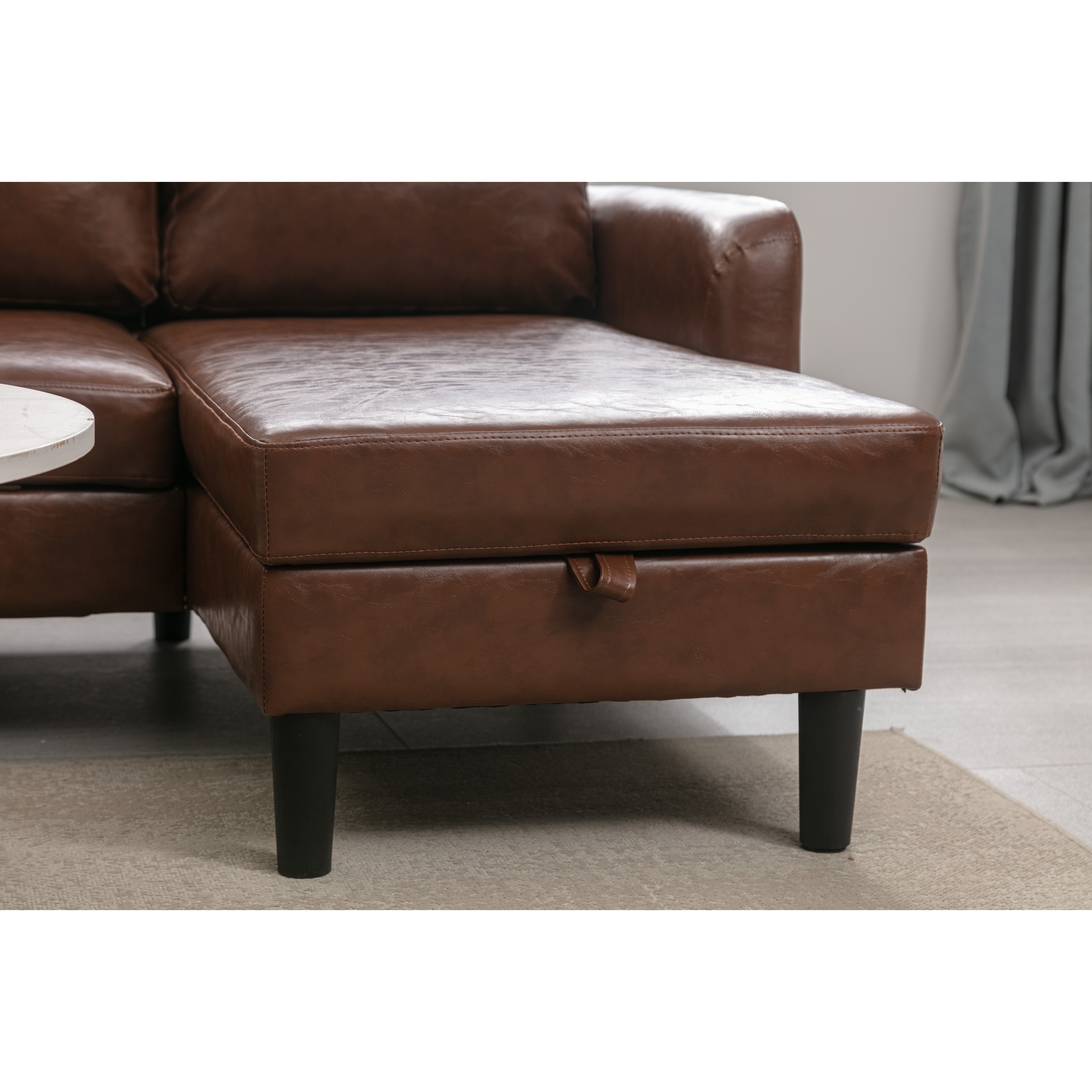 Reversible L Shape Corner Sofa Sectional Sleeper Couch with Built
