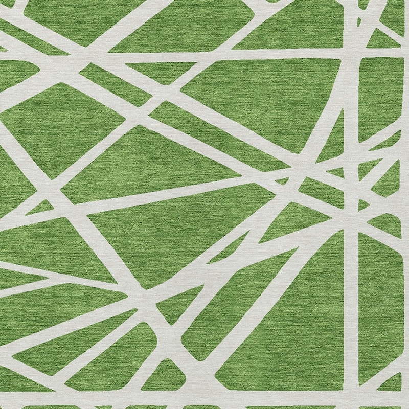 HomeRoots Geometric Transitional Rectangle Outdoor Rug