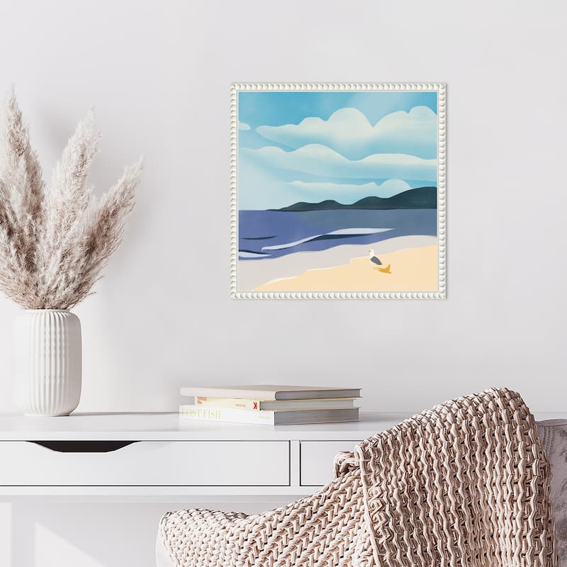 Seaside Serenity by Little Dean Framed Canvas Wall Art