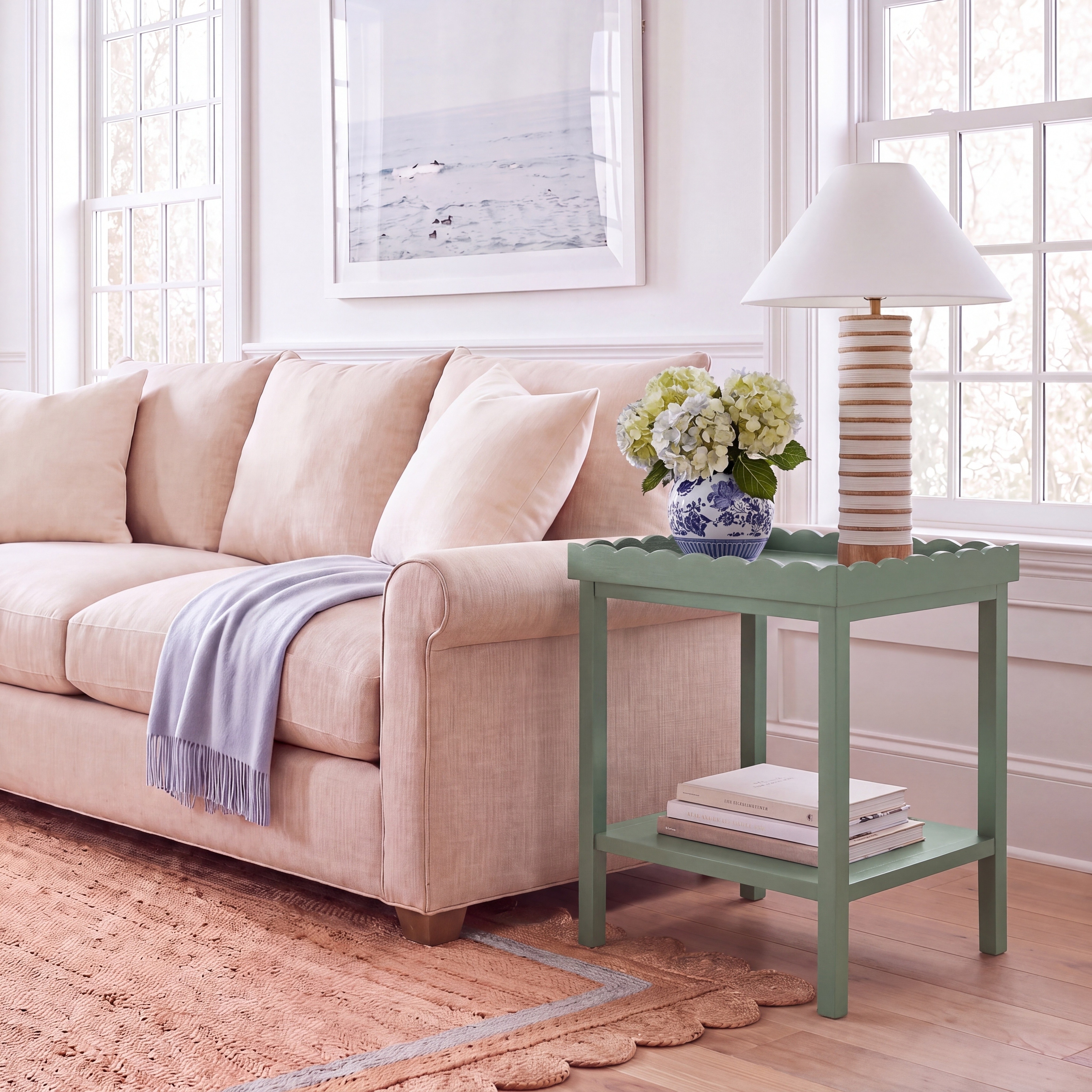 SAFAVIEH Starlyn Shabby Chic Pine Accent Table - 20"W x 16"D x 24"H