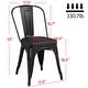 preview thumbnail 2 of 2, Yaheetech 4PCS Stackable Metal Kitchen Dining Chairs Soft Cushioned