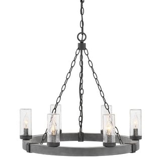 Hinkley Lighting Sawyer 6 Light 24" Wide Open Air Outdoor Chandelier