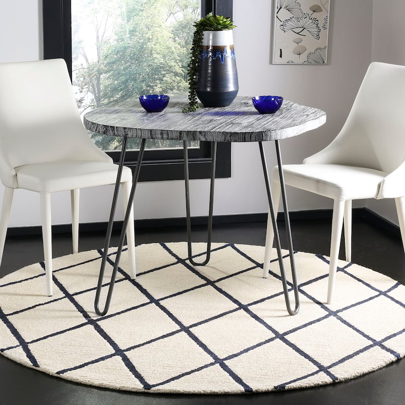 SAFAVIEH Handmade Blossom Zincuta Modern Floral Wool Rug