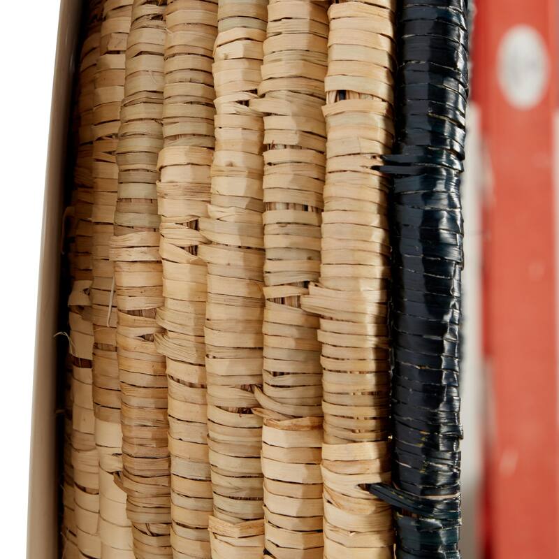 Seagrass Plate Handmade Spiral Basket Home Wall Decor - Set of 3 Black - Roche River Decor