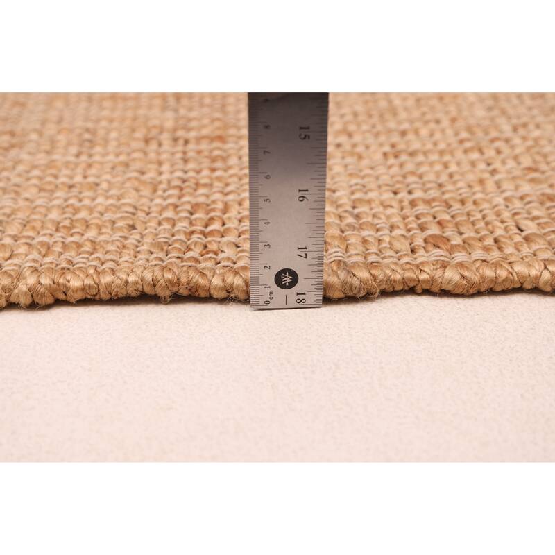 ECARPETGALLERY Flat-Weave Palas Denizli Tan Jute Kilim - 5'4 x 7'3