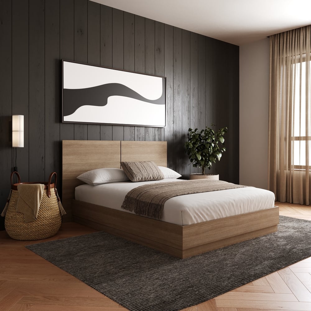 Milano Platform Bed with Headboard