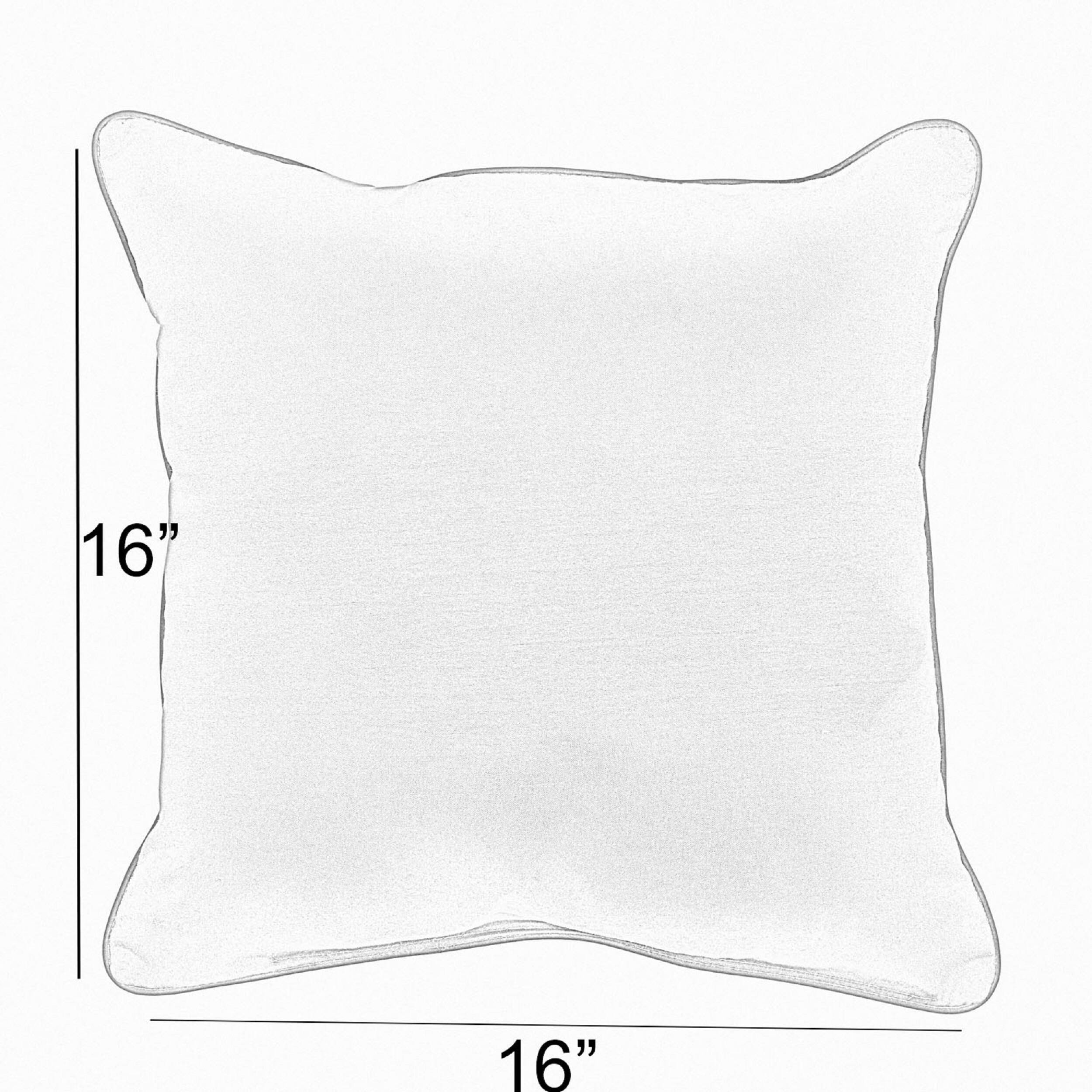 Sorra Home Aqua Blue Corded Indoor/ Outdoor Pillow Set (Set of 2) - Bed ...