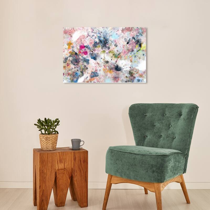 Wynwood Studio Canvas Floral and Botanical Thrilled Pink and Modern & Contemporary Wall Art Canvas Print - 16 x 24