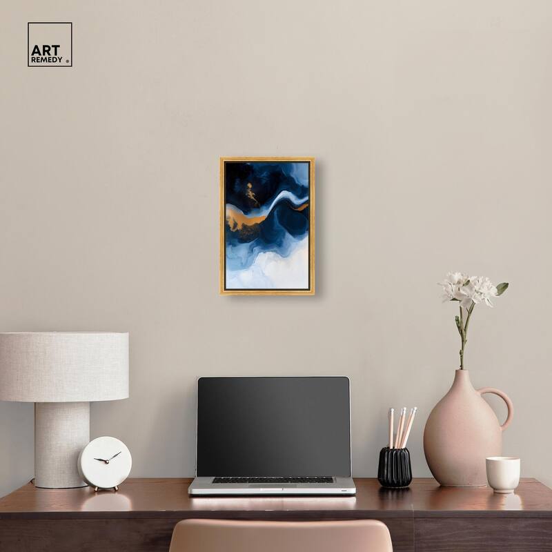 Blue Deep I Canvas by Art Remedy