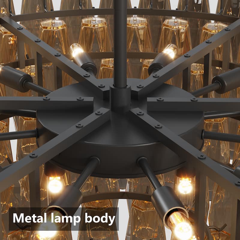 37-Inch Extra Large Round Chandelier