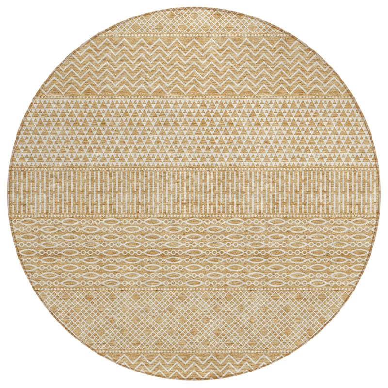 HomeRoots Chevron Modern Rectangle Outdoor Rug