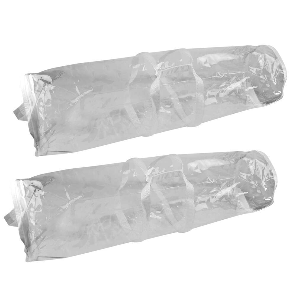 Evelots Giant Hat Storage Bag-30 Inch-Clear-Up to 100 Baseball/Trucker Cap-Set/2 - Set of 2