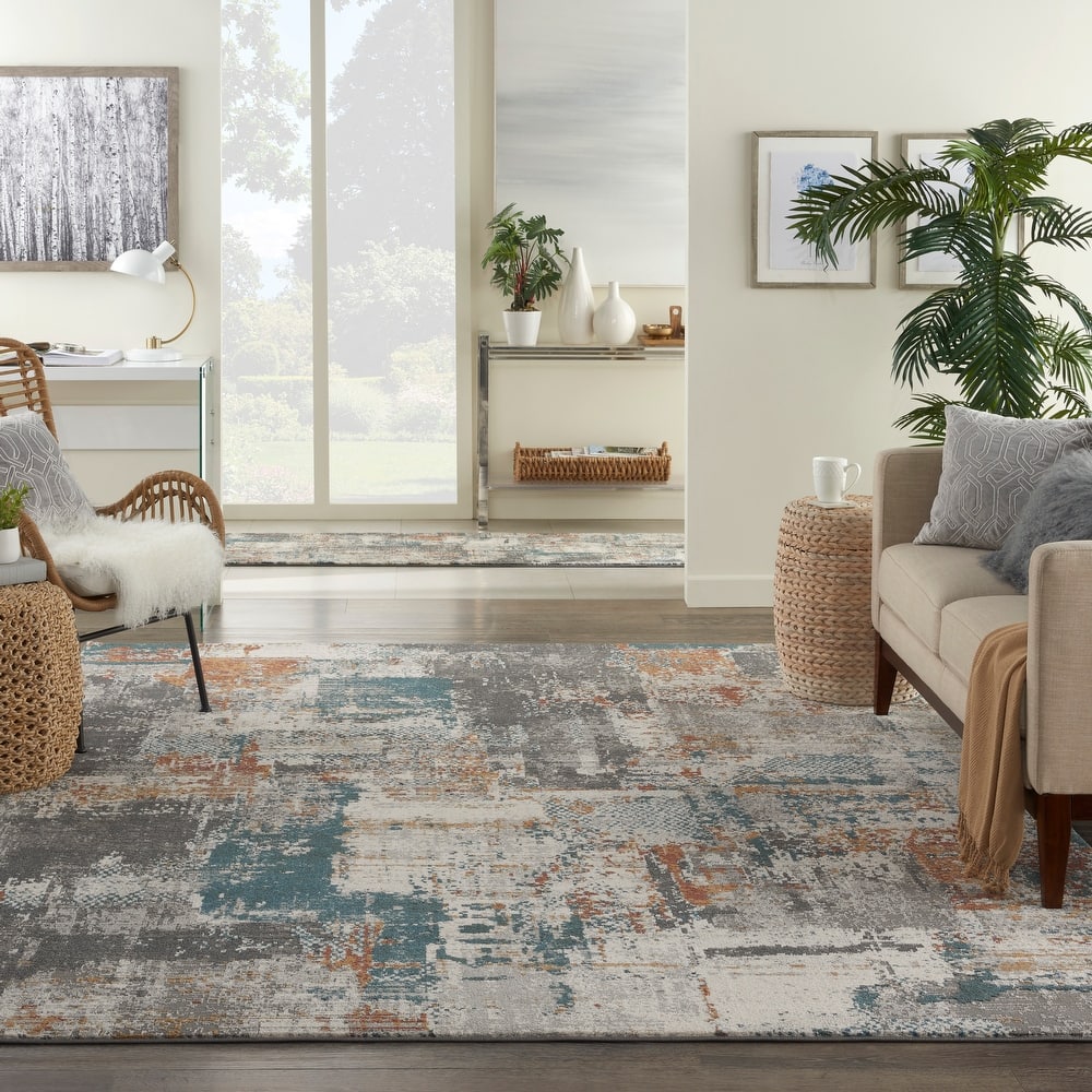 Nourison Ludlow Abstract Modern Area Rug