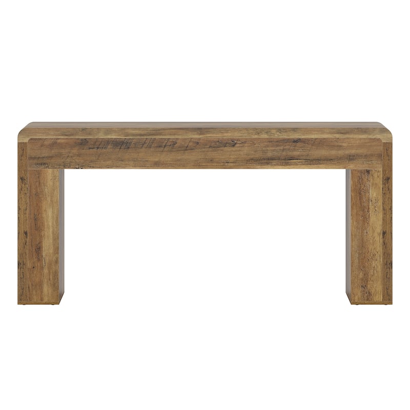 Industrial Rustic Brown Extra Long 70.9" Console Table for Entryway