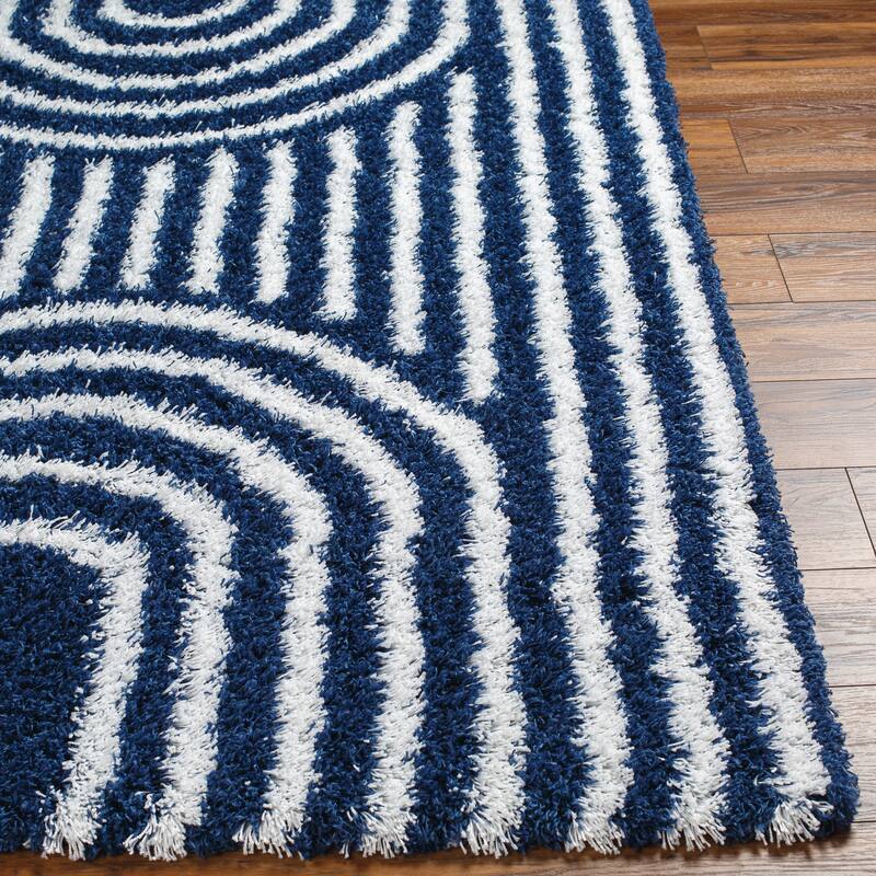 Livabliss Jamal Neutral Rainbow Plush Area Rug