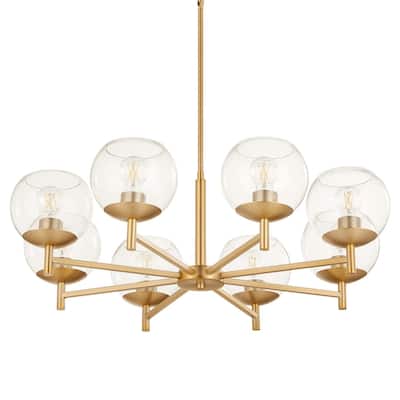 Quorum International 678-8 Lyon 8 Light 34" Wide Chandelier