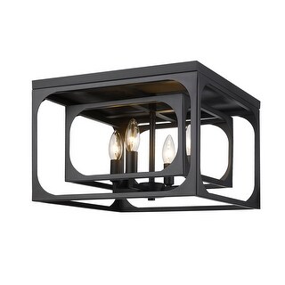 Easton 4 Light Flush Mount - Matte Black