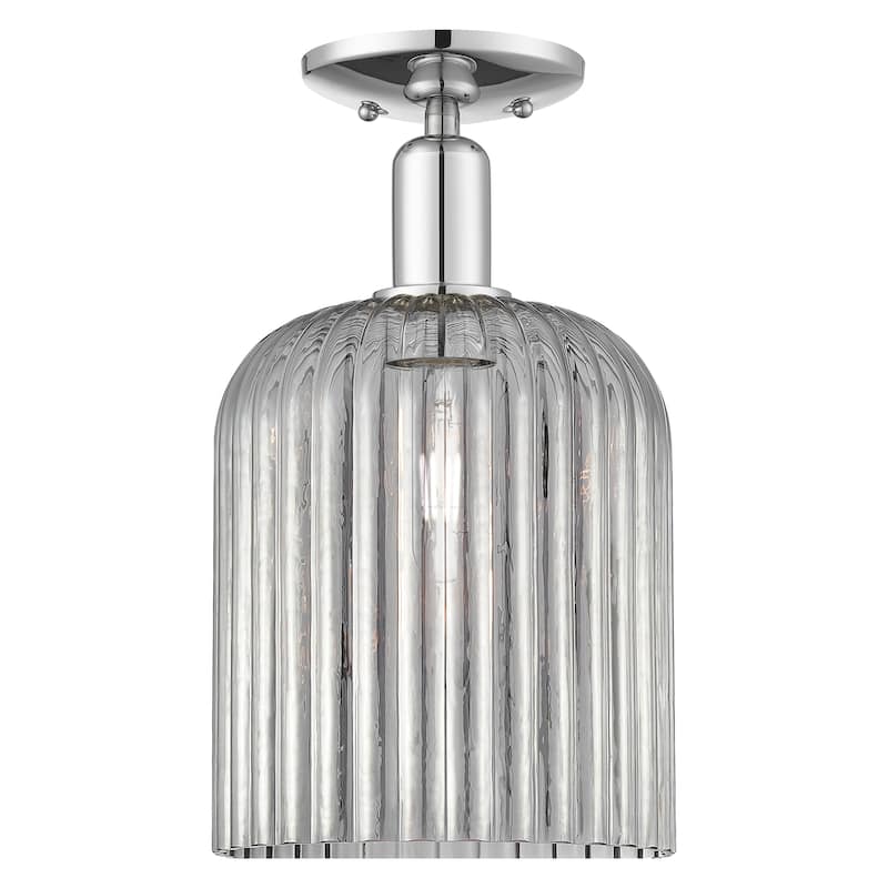 Innovations Lighting Endless Possibilities Arcadia - Bridal Veil - 1 Light 8" Semi-Flush Mount