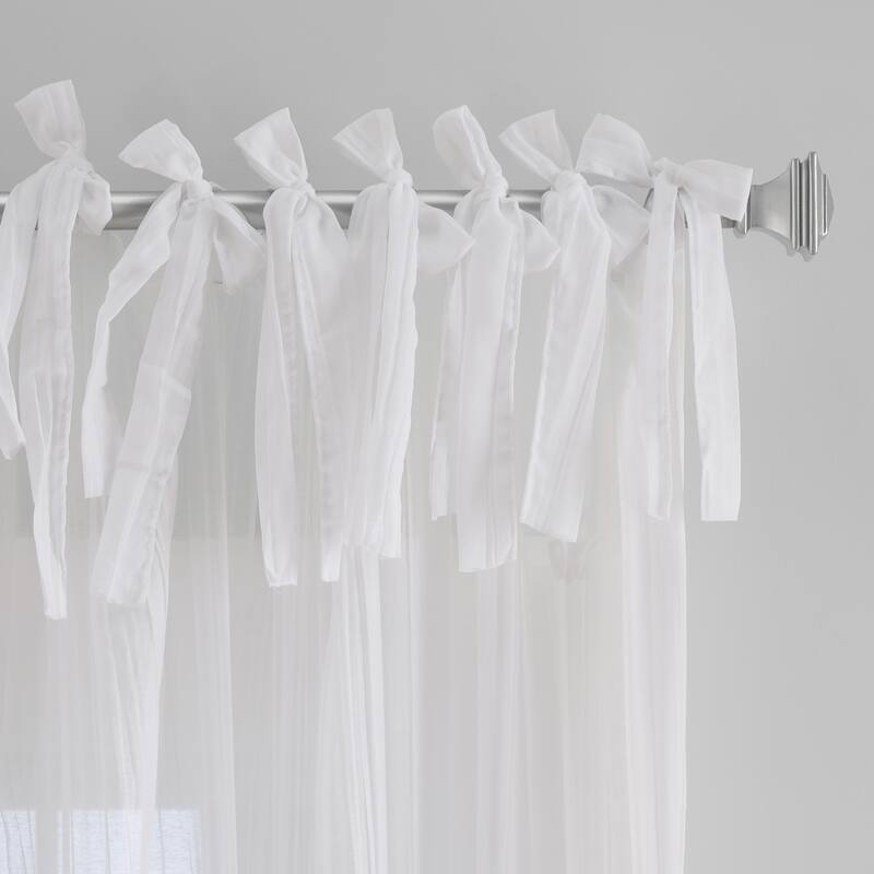 Elrene Jolie Tie-top Curtain Panel