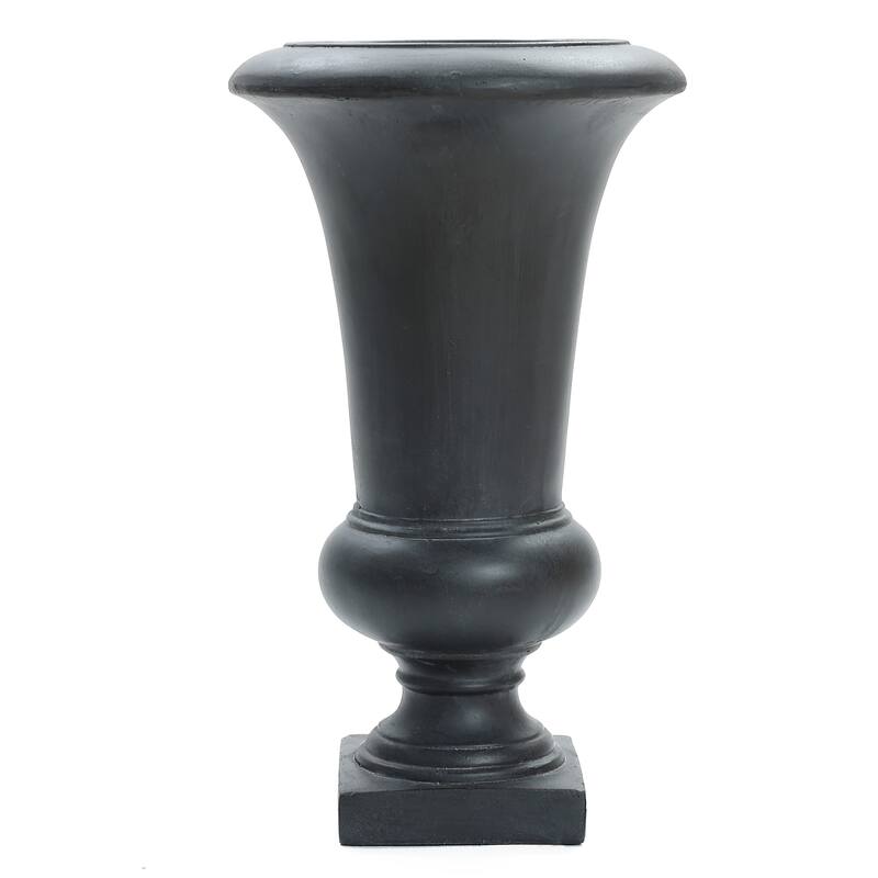 22.75" H Handmade Fiber Stone Tall Urn Planter Pot