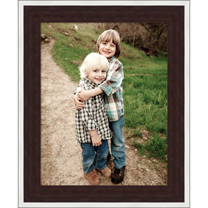 Maya Picture Frame, Photo Frame - 11x14 - Maya Espresso Silver