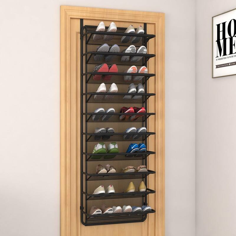 10 Tier Shoe Rack Over The Door Shoe Organizer