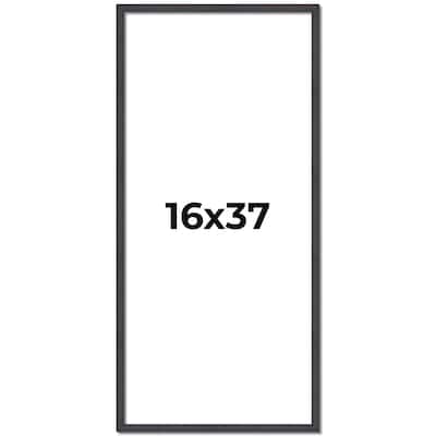 16x37 Frame Brown Solid Wood Picture Frame - Complete Modern Photo