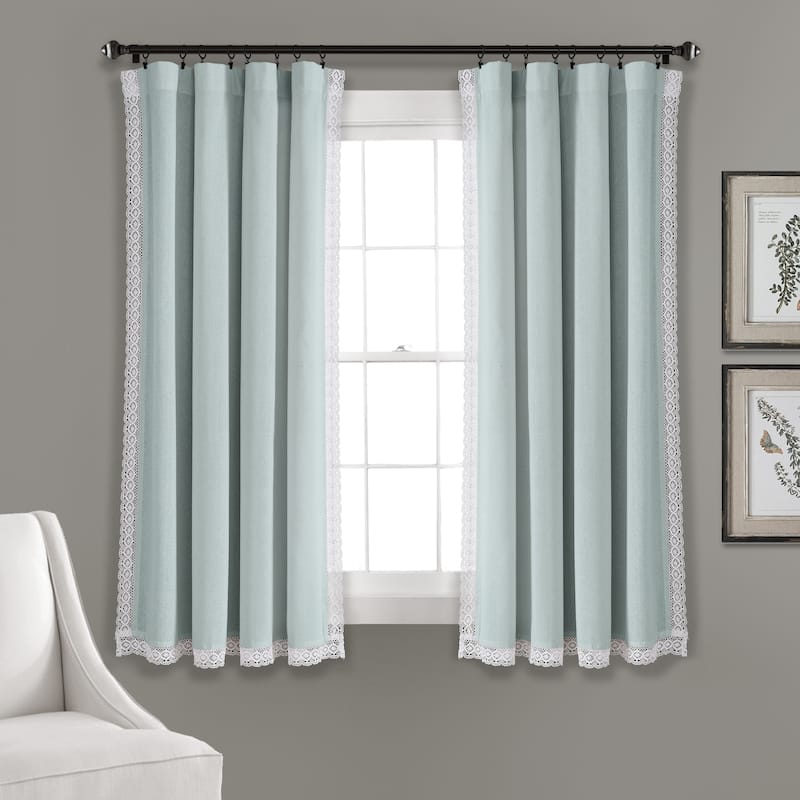 The Gray Barn Kind Koala Vintage Farmhouse Light Filtering Curtain Panel Pair