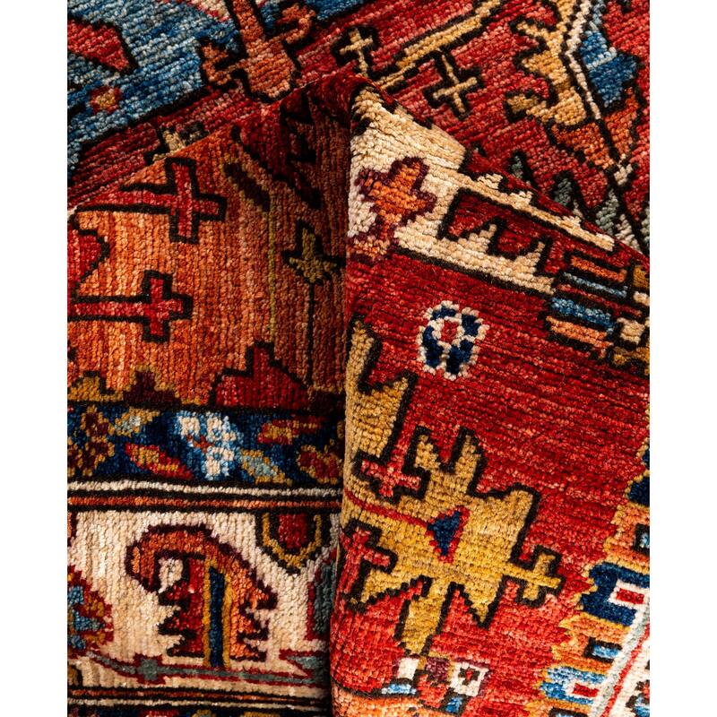 Serapi One-of-a-Kind Hand-Knotted Area Rug - Red - 4' 1" x 6' 0"