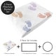 preview thumbnail 2 of 4, Sweet Jojo Designs Foot Prints Boy Girl Gender Neutral Unisex Baby Monthly Milestone Blanket Rainbow Footprints Party Birthday