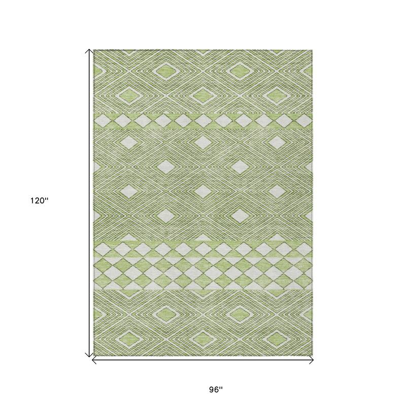 HomeRoots Geometric Transitional Rectangle Outdoor Rug