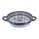 preview thumbnail 2 of 13, Blue Rose Polish Pottery 152 Vena Small Round Baker with Handles Arctic Holidays