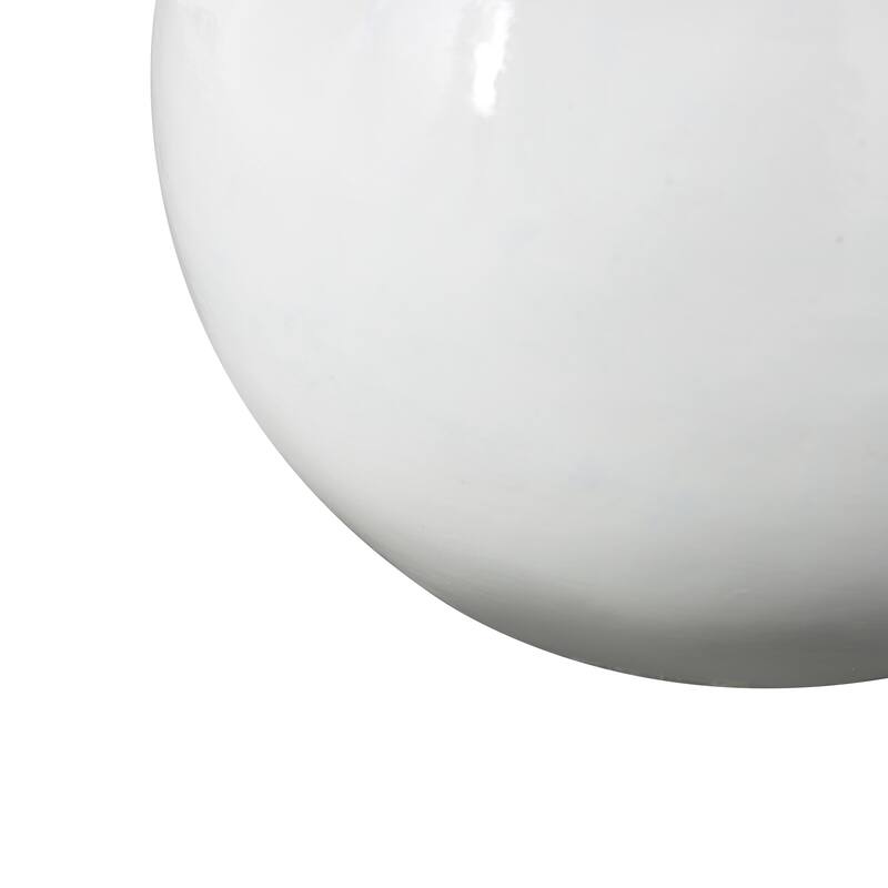 Blue Metal Ombre Decorative Vase with Brown Accents