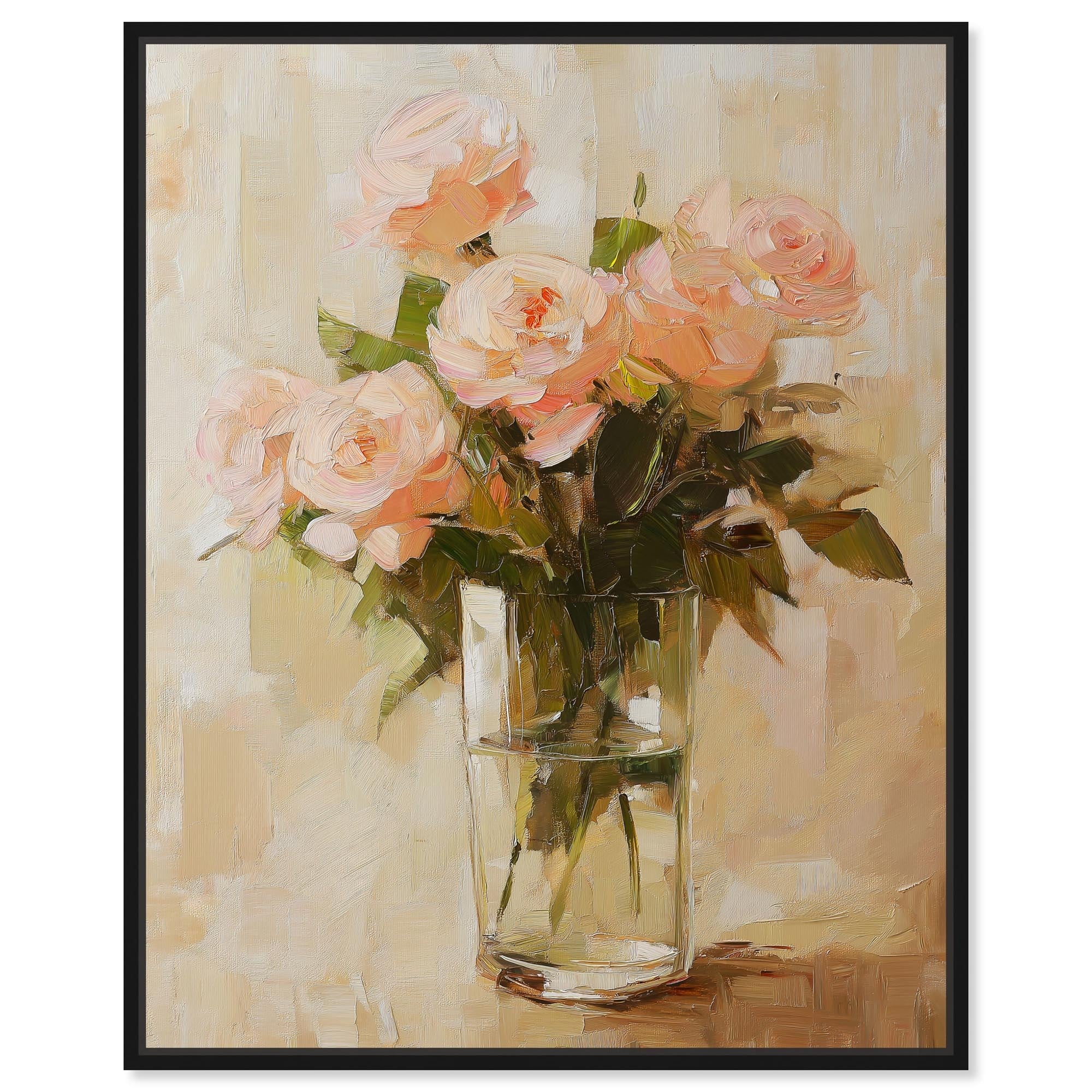 Soft Pink Blooms Canvas by Art Remedy