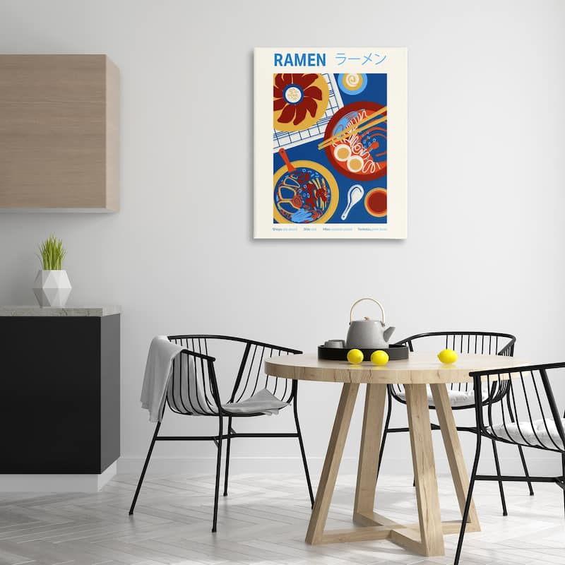 Stupell Ramen Table Placement Canvas Wall Art Design By Victoria Barnes