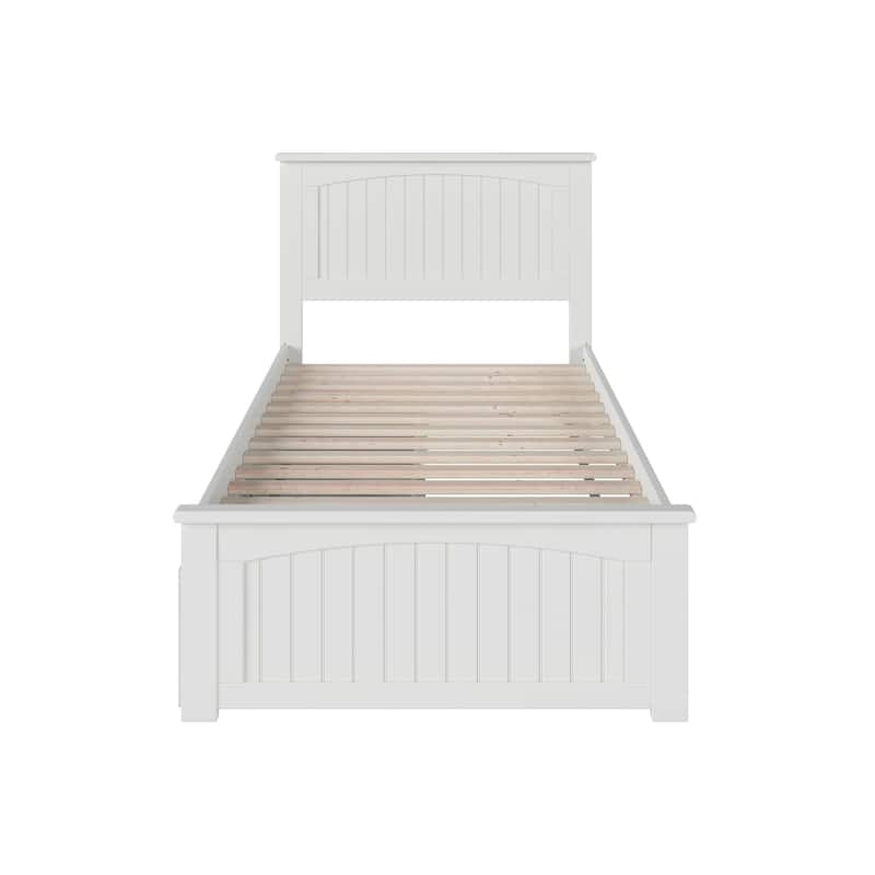 AFI Nantucket Platform Bed with Matching Footboard & Storage Drawers