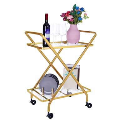 Modern 27'' Wide Bar Cart