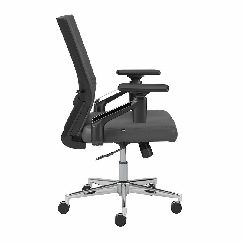 Laguna Mid Back Leather Office Chair by Bush Business Furniture