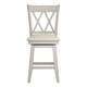 preview thumbnail 50 of 65, Eleanor Double X Back Wood Swivel Bar Stool by iNSPIRE Q Classic
