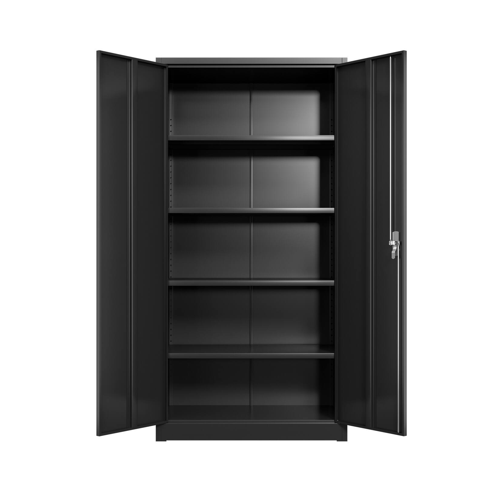 Metal Garage Storage with Locking Doors and Adjustable Shelves