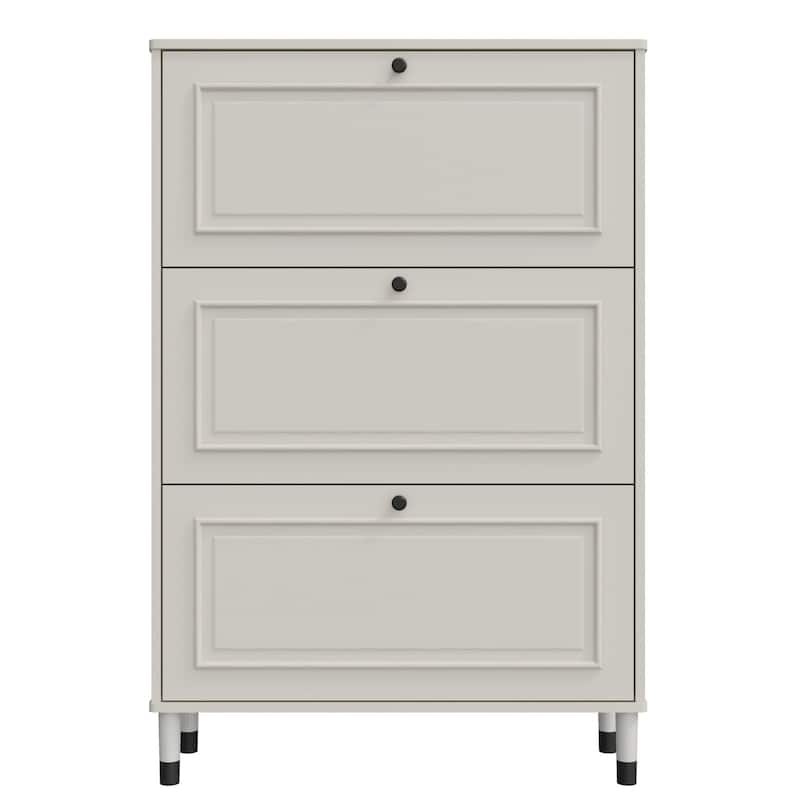 Anmytek 3 - Drawer Flip Entryway Shoe Storage Cabinet