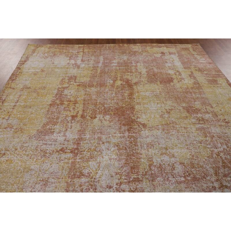 All-Over Abstract Oriental Area Rug Handmade Wool Carpet - 7'10" x 10'0"