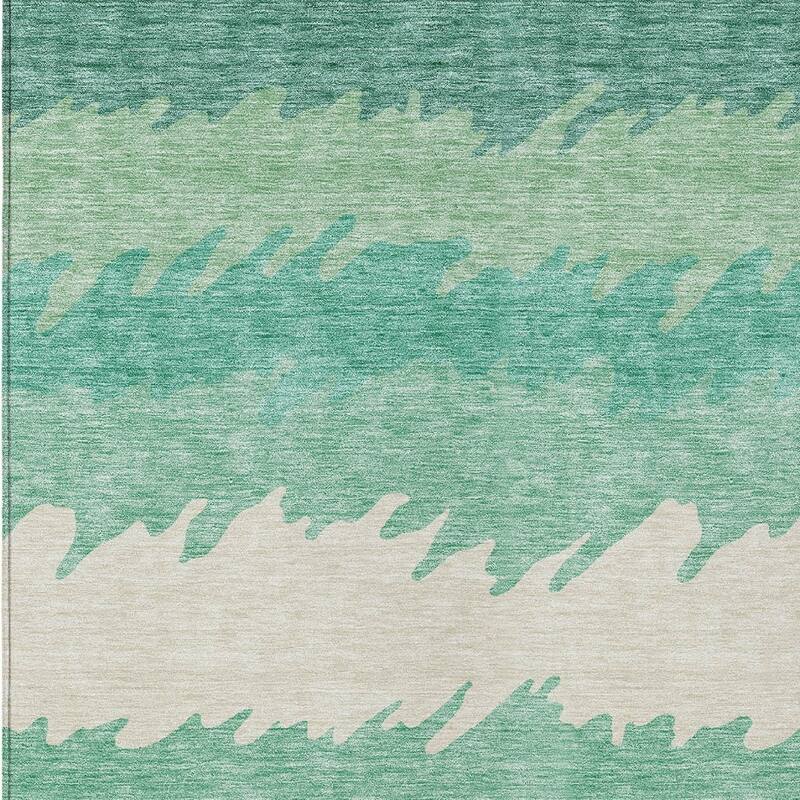 HomeRoots Striped Transitional Rectangle Outdoor Rug