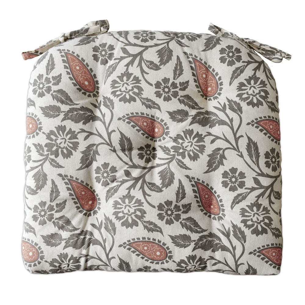 Handmade Cotton Chair Seat Pads Cushions - Comfortable Pad with Ties (16''x16'') 3'' Thick (Set 2) by Cozy Trends™ - 16''X16''