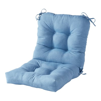 Solid Heathered Outdoor Seat/Back Chair Cushion (Cushion Only)