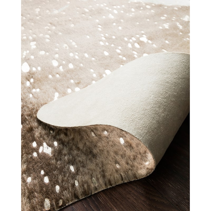 Alexander Home Clayton Faux-cowhide Area Rug